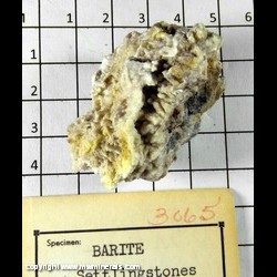 Mineral Specimen: Barite from Settlingstones Mine, Newbrough, Northumberland, England