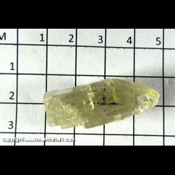Mineral Specimen: Spodumene (labeled as Hiddenite) from Wooten-Rutledge Mine, Hiddenite, Alexander Co.,  North Carolina