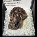 Mineral Specimen: Macfallite from Lake Manganese, Copper Harbor, Keweenaw Co., Michigan