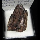 Mineral Specimen: Hubnerite from Adams Mine, Cement Creek, Eureka Mining Dist., San Juan Co., Colorado, Ex. Norm Woods