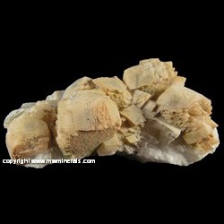 Mineral Specimen: Calcite with unidentified Green Material from Van Pool Mine, Ottawa Co., Nebraska